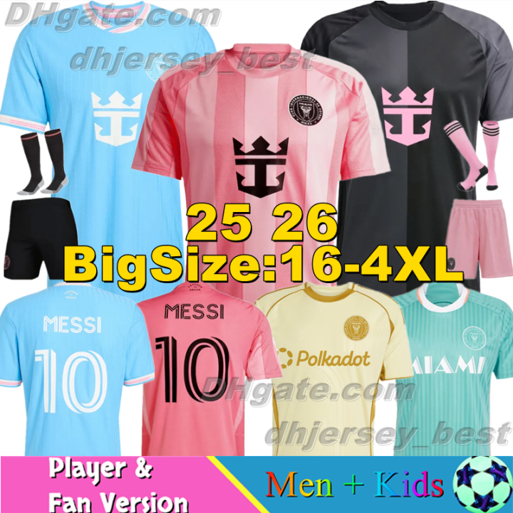 4XL 25 26 Inters MESSIS Soccer Jerseys Miamis SUAREZ Football Shirt 2024 2025 2026 HIGUAIN TRAPP PELLEGRINI Martinez FC CARRANZA PIREZ MORGAN men kids Kit Fans Player