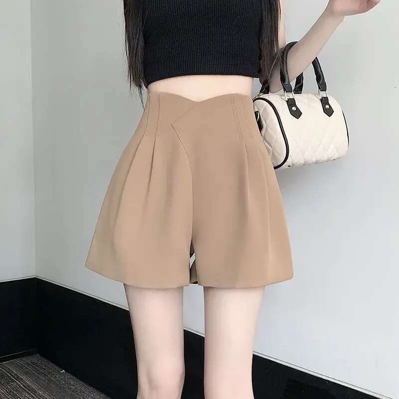 Woman Short Pants Suit with Shorts for Women High Waist Casual Hot New in Korean Style Aesthetic 2000s Clothes Y2k Harajuku Kpop