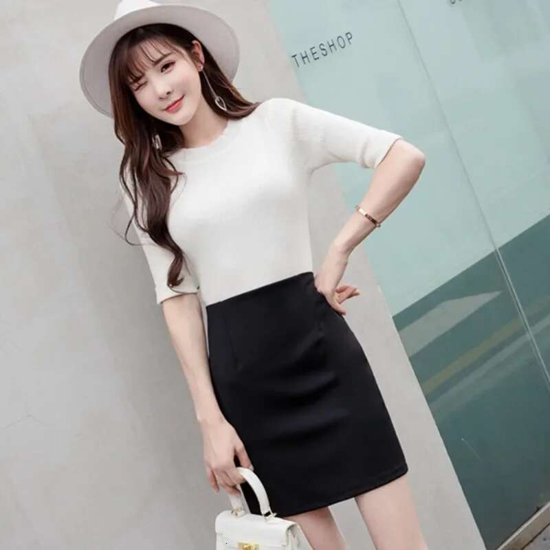 Office Zipper Skirts for Women Midi Woman Skirt Formal Summer 2025 Trend Aesthetic Clothing Sales Casual Korean Fashion Premium