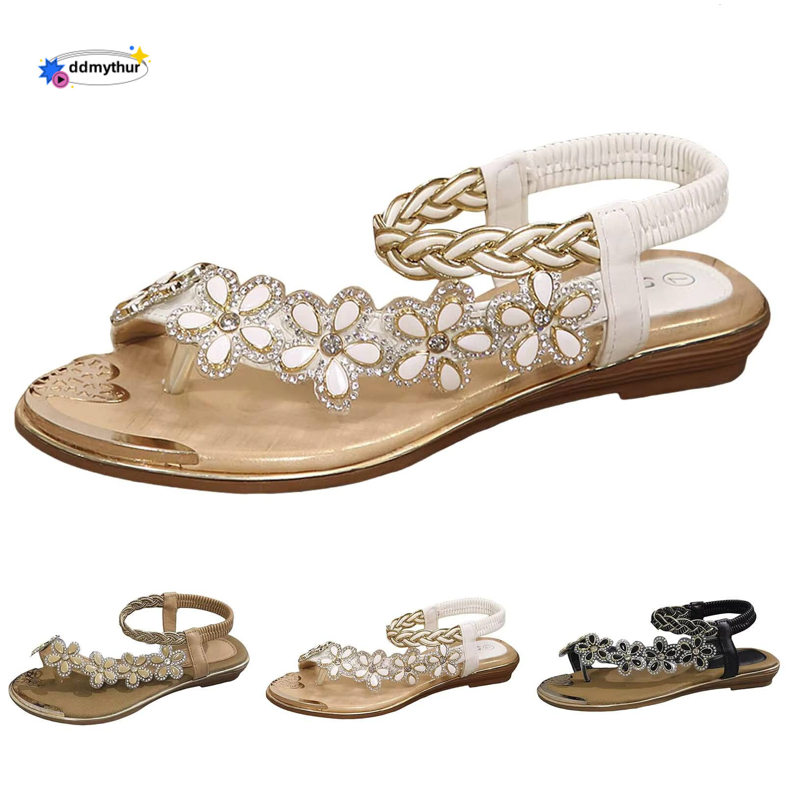 Thong For Cool Slippers Female Soft Soled Non Slip Wear Resisting Flat Beach Flops Lady Women Sandals 37 ddmythur