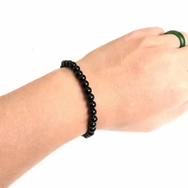 Natural Stone 6mm Beads Bracelet For Women Men Agate Crystal Quartzs Jades Jewelry Agates Elastic Bangle Bracelets 250613