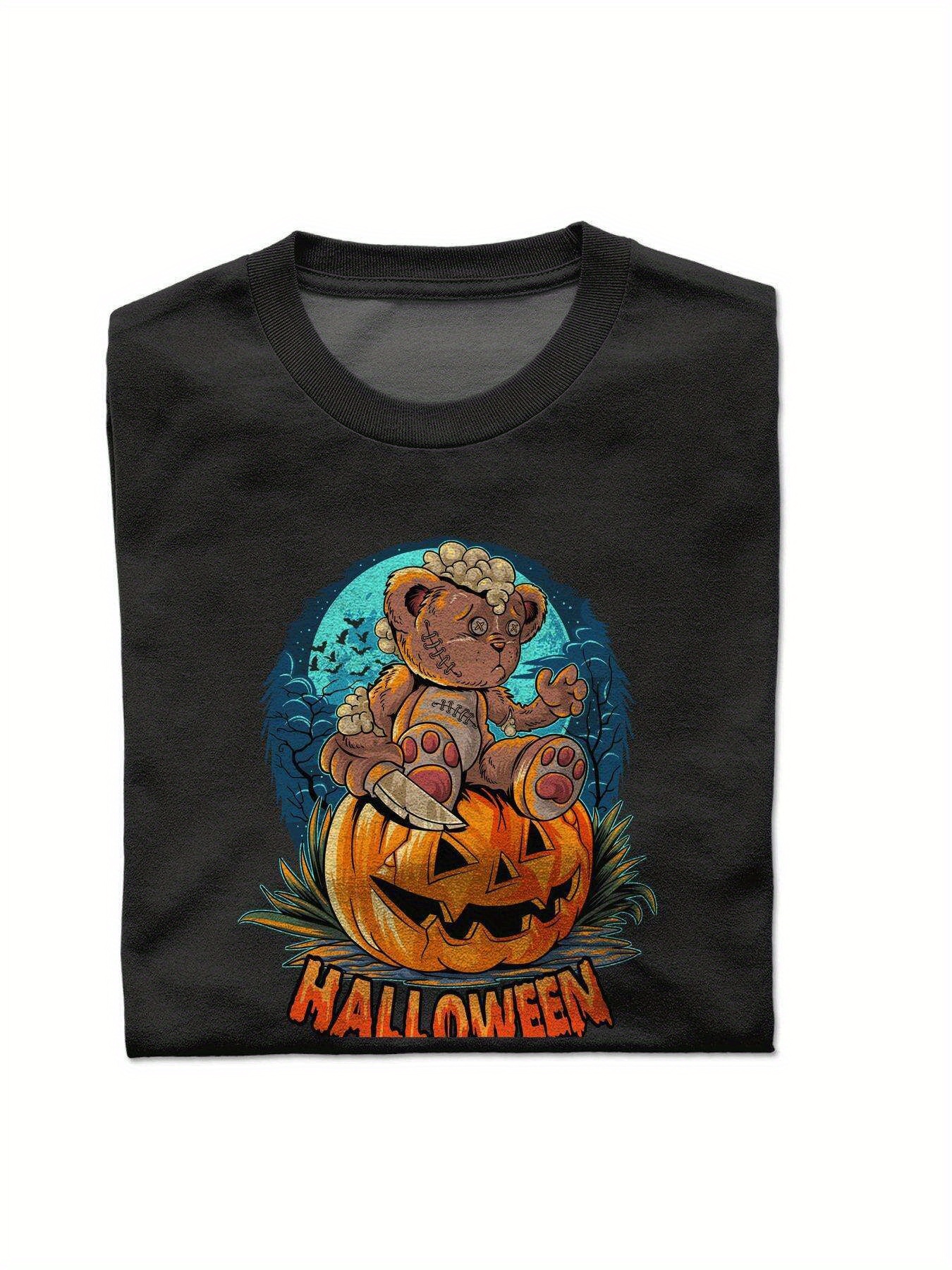 Dongdumaoyi Adult Graphics Round Collar Black Tiger White Cotton S-3Xl Men Short Sleeve 180G T Shirts Halloween ce55