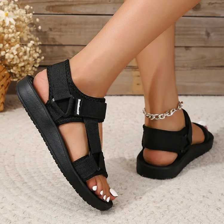 Womens Sandals New Open-toe Soft Bottom Sports Beach Shoes Summer Fashion and Non-slip Solid Color Ladies Sandals Women Shoes Z250617