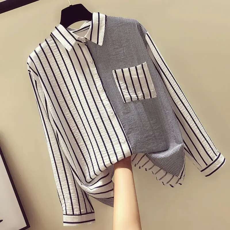 Chiffon Summer Shirts Blouses For Women Full Long Sleeve Elegant Social Woman Top Youthful Xxl Premium Basic Vintage Xl