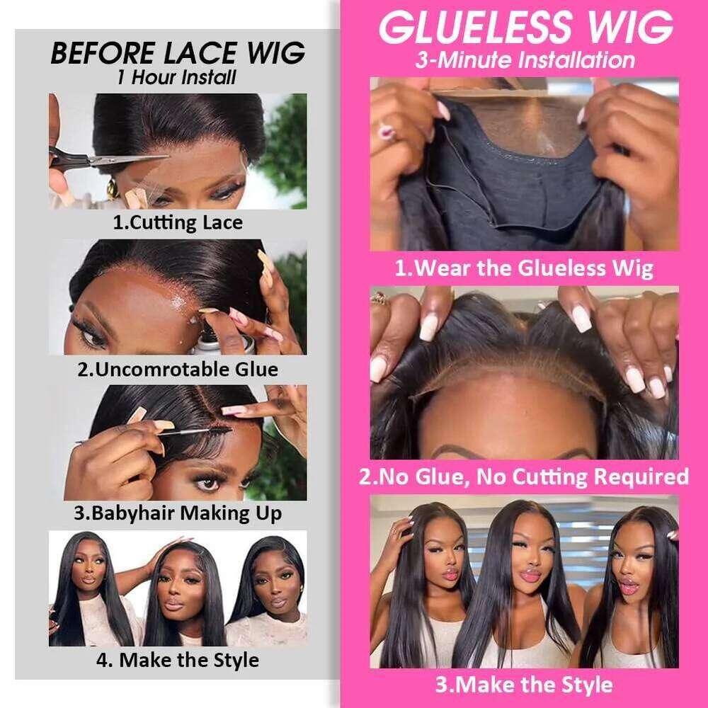 Straight Glueless Wigs Brazilian Human Hair 13x4 13x6 HD Frontal For Women 5x5 6x4 Lace Closure Cheap Wig 180% 38 30 In