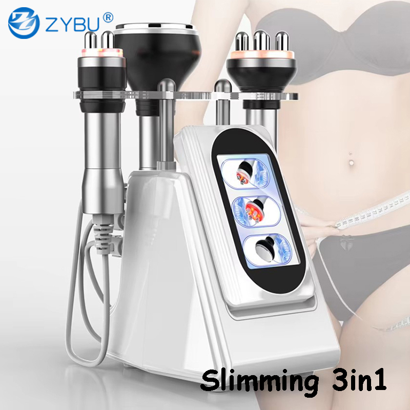 Home Use 3in1 Body Fat Removal 80k Cavitation Slimming RF Lifting Machine Radio Frequency Skin Tightening Weight Reduce Wrinkle Removal Anti Aging