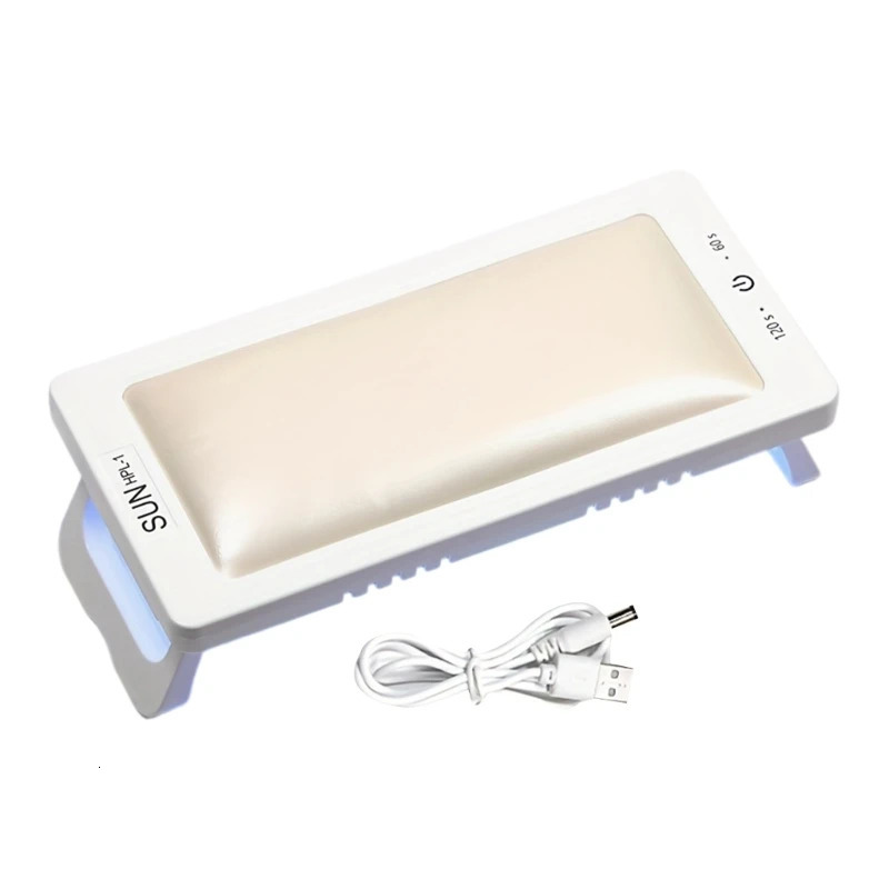 Nail Arm Rest Hand Pillow Cushions UV LED Nail Lamp Gels Polish Nail Curing Lamp Nail Dryer 2 in1 Manicures Tools 250612