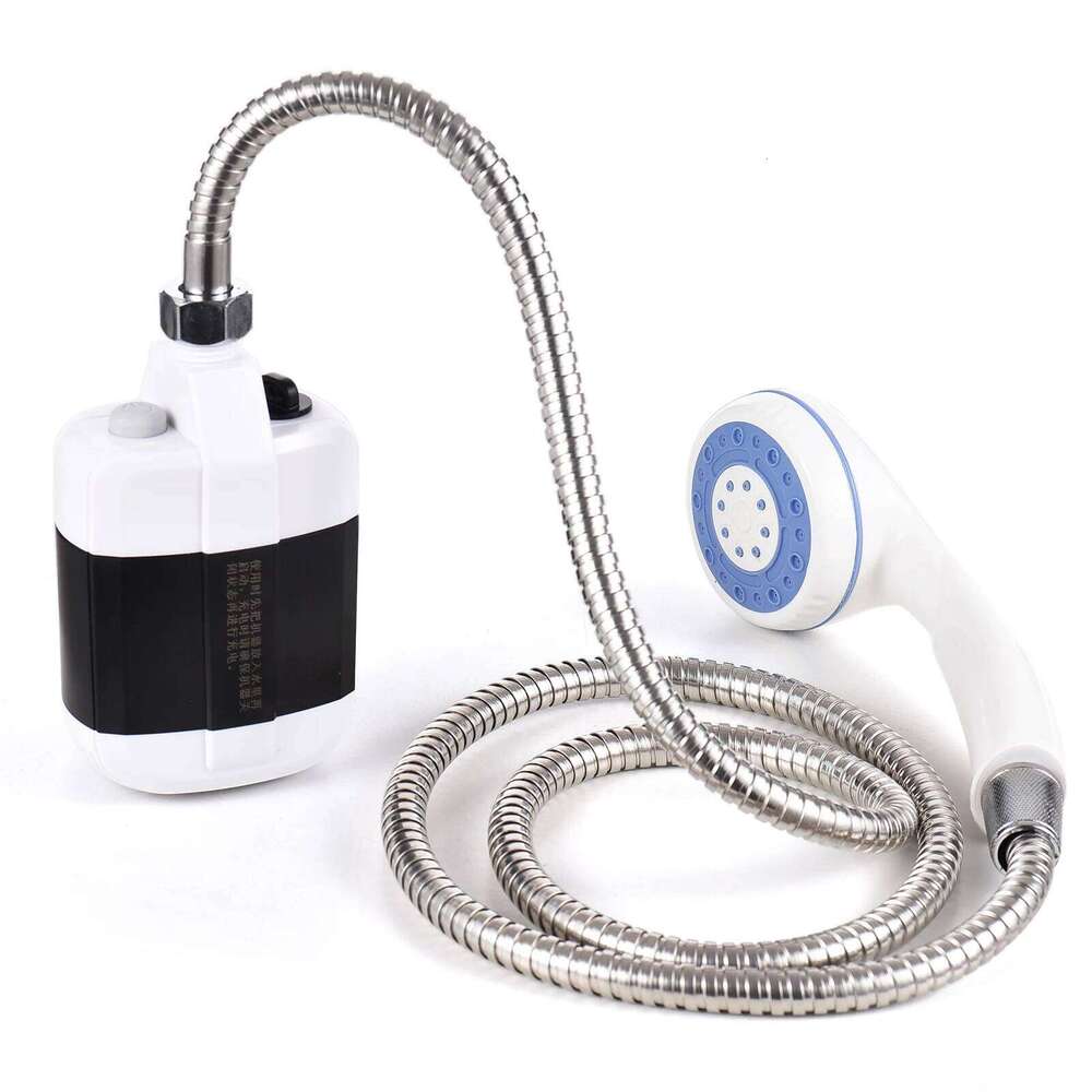 Rechargeable Portable Camping Shower Head Bathing 3.7V Pump 4.9ft for Outdoor Travel Hiking Beach Pet Cleaning Equipment