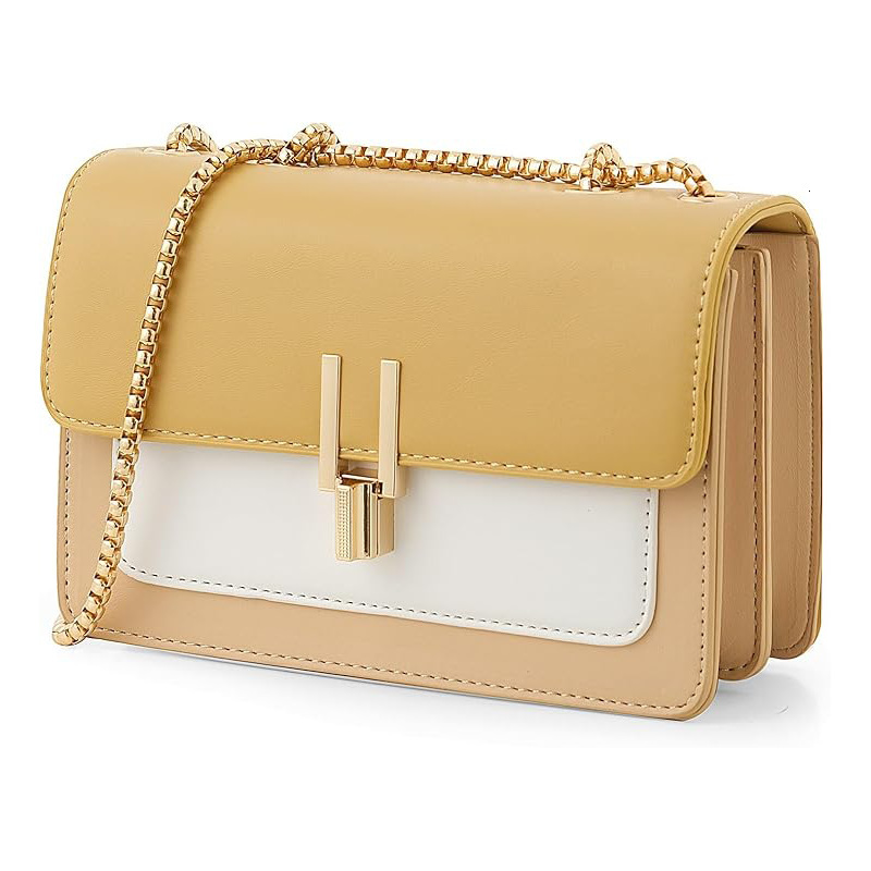 Top quality Brand High Quality New Style Color-Block Fashion Casual Leather Crossbody Wallet Cute Handbag Shoulder Medium Crossbody for Women New