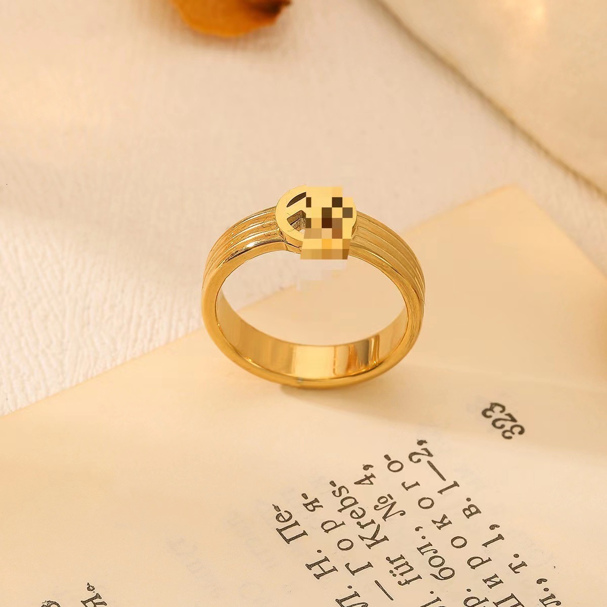 Titanium Steel French Fashion Personality Ins Elegant Simple Cold Style Multi-loop Ring