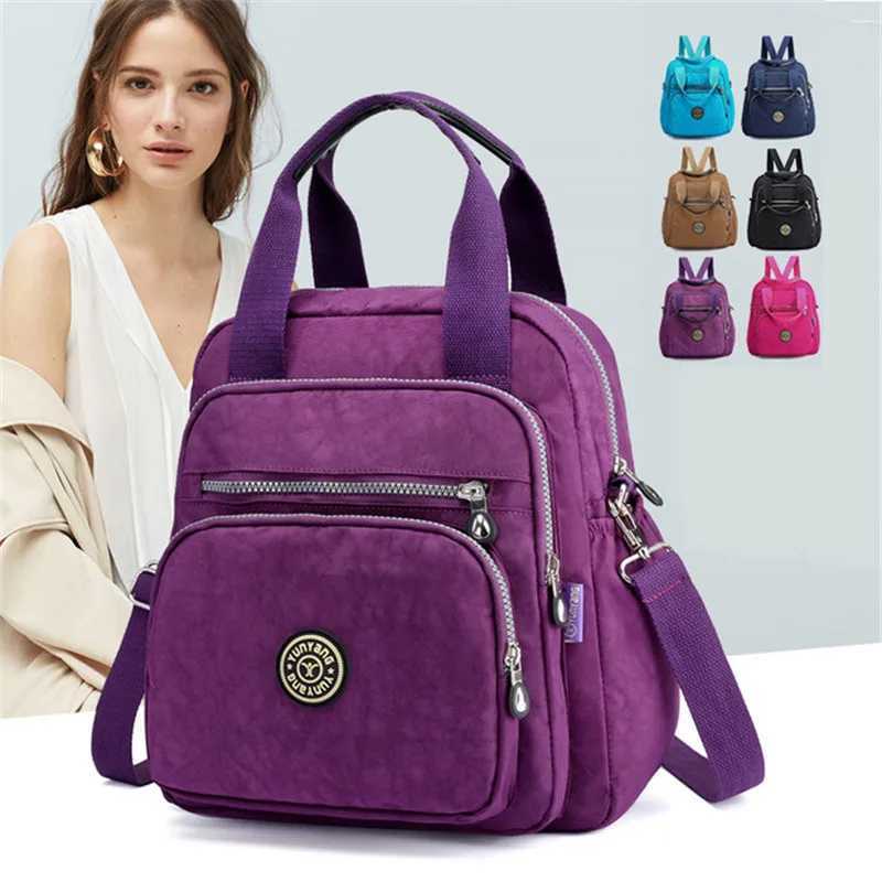 FAshion Women Waterproof Nylon Backpack Korean Style Shoulder School Bag Leisure Rucksack For s Travel Backpacks Z250617