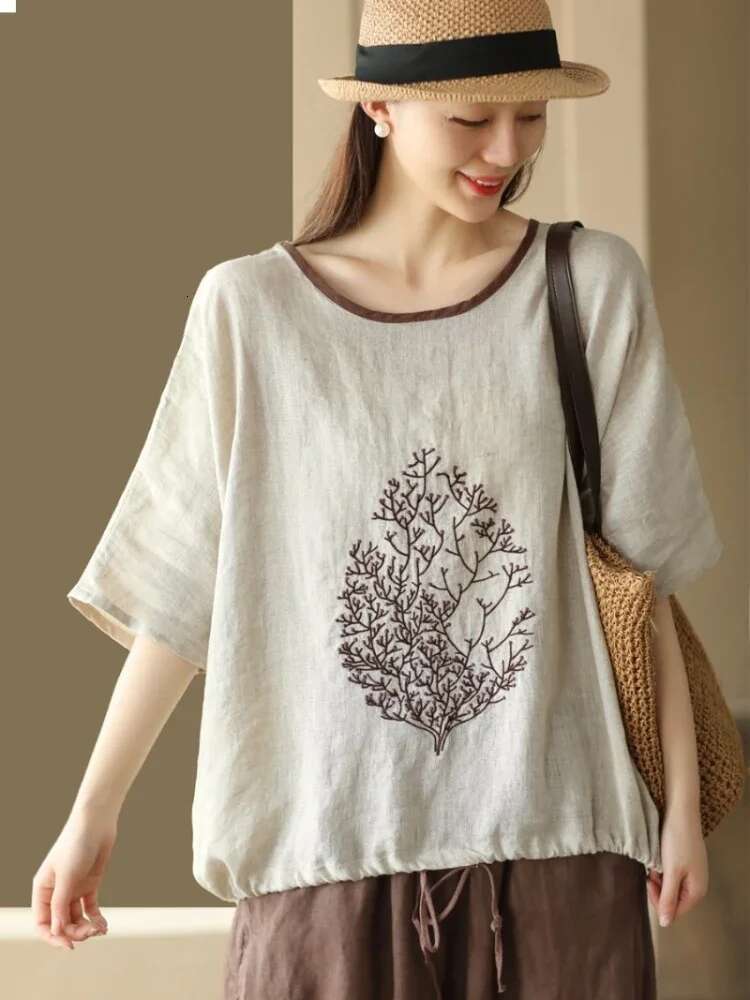 T Shirt for Women Summer Outfit Cotton Tops Woman Plain Baggy Kpop Basic Goth Y2k Fashion Korea Japanese Vintage Clearance Sale