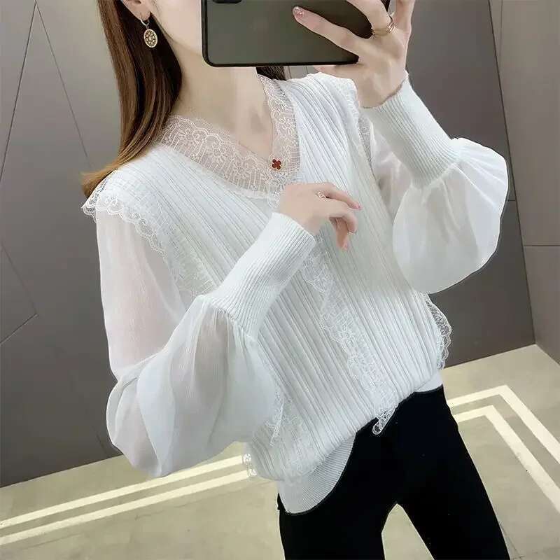 Cardigan for Women Loose Korean Style Knitted Sweater Woman Solid Novelties in Aesthetic Fashion 2025 Top With Long Sleeves Chic