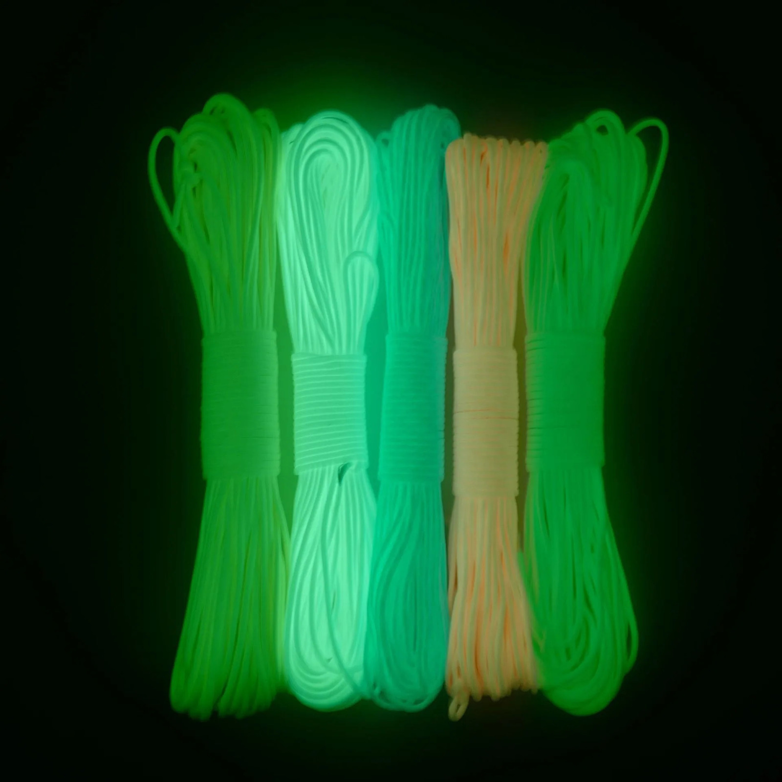 9Core Luminous Paracord Rope 550lb 4mm Nylon Tactical Survival Parachute Glow Dark Outdoor Lanyard Camping Tent Cord 250611