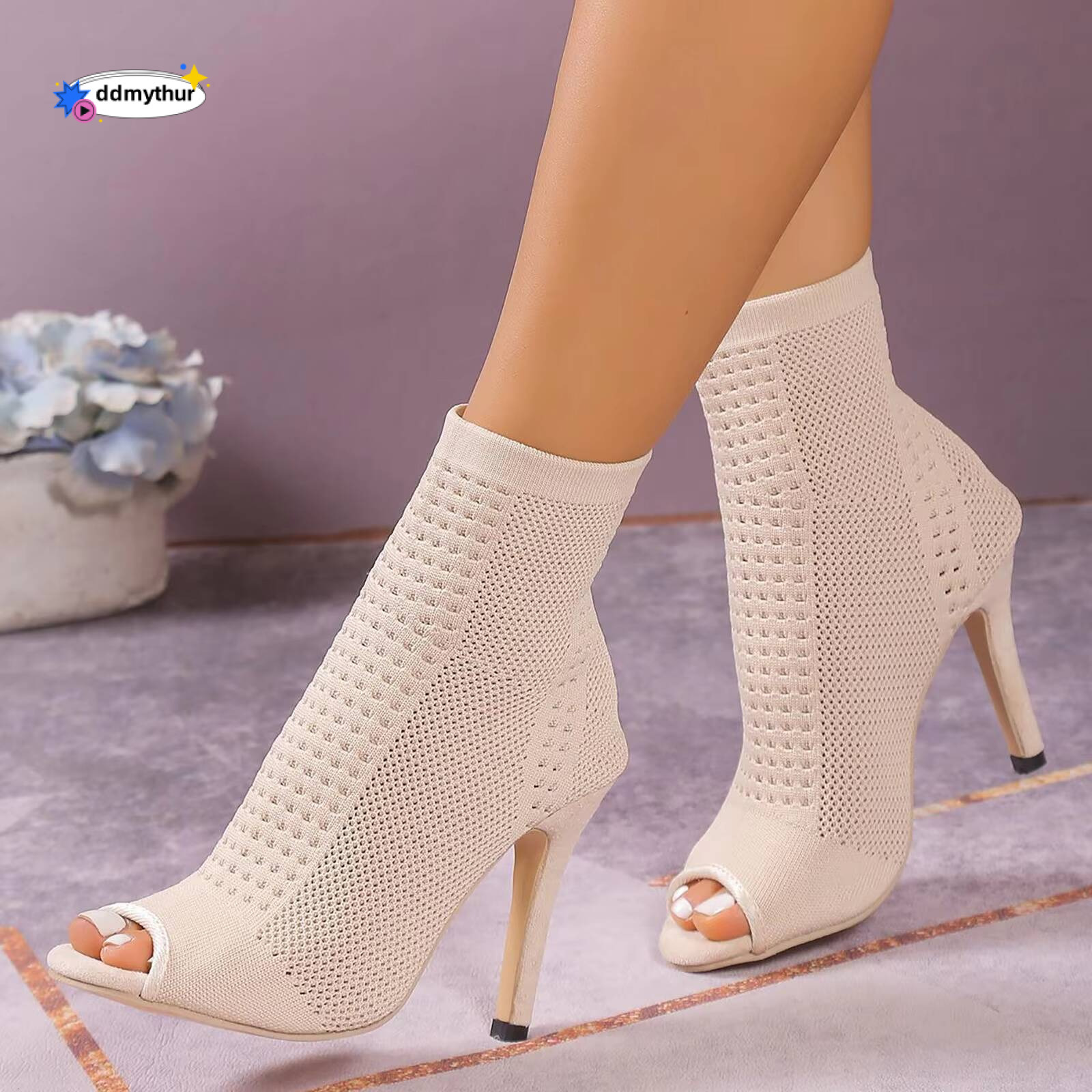 High Boots With Ladies Bot Knot Shape Diamonds For Wedding Party Dress Glaze Womens Single Band Chunky Heelddmythur