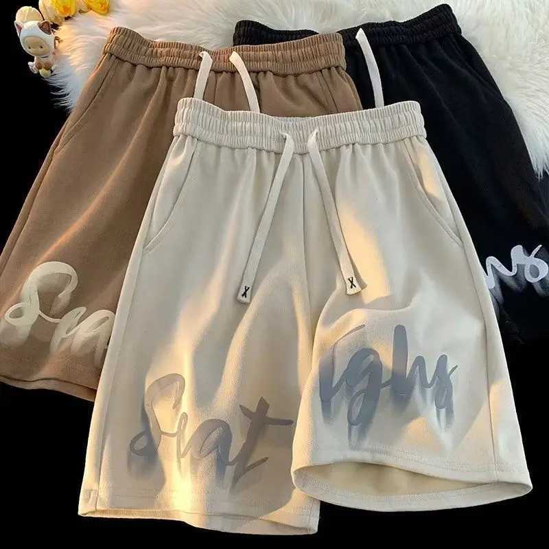 Mens Short Pants Printed Drawstring Loose Mens Shorts Sports XL Personalized Dry Fit Korean Style Casual Fashion No Y2k Z250617