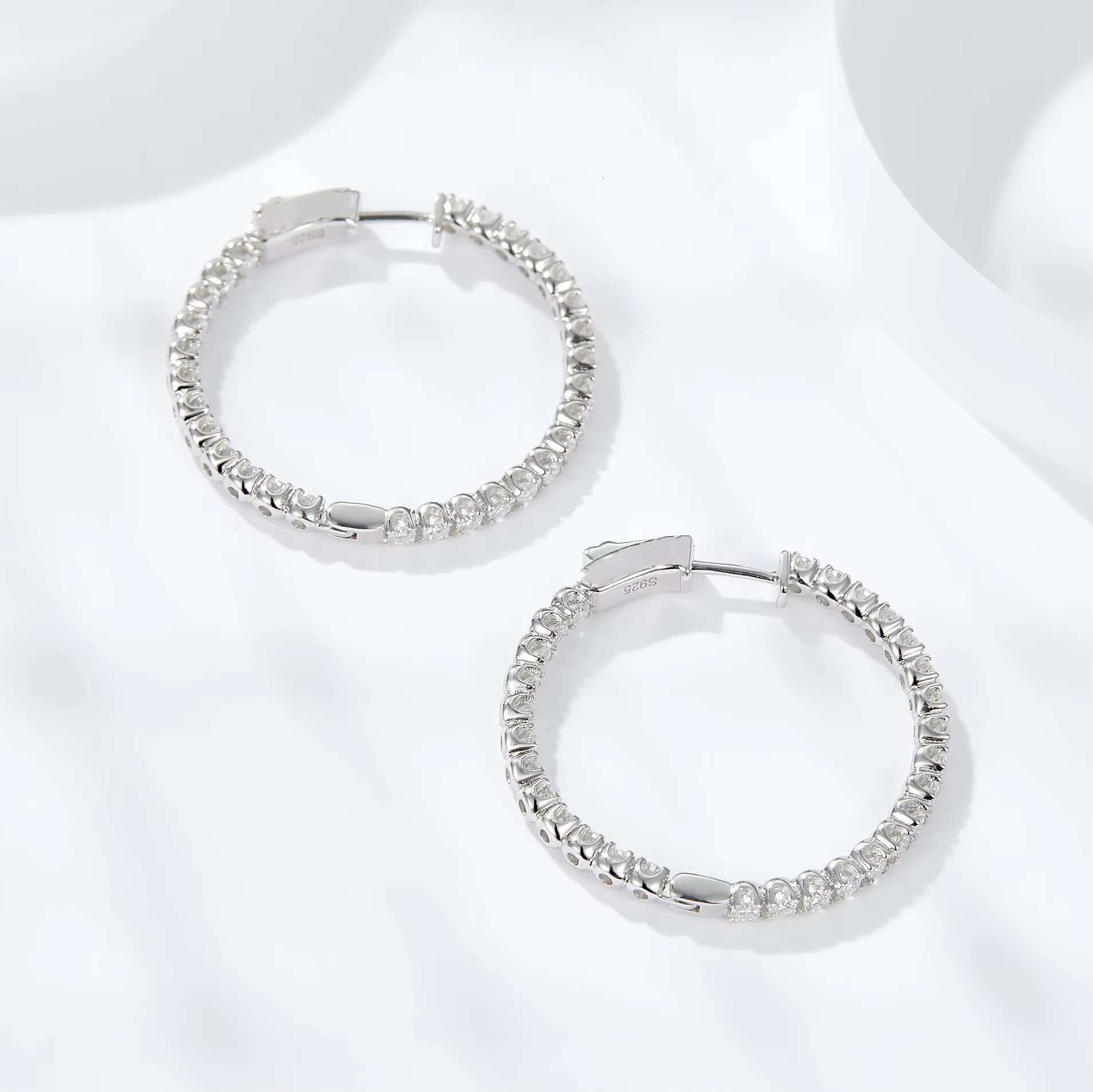2024 Hot Selling 925 Sterling Silver Moissanite Fine Jewelry Earrings for Women
