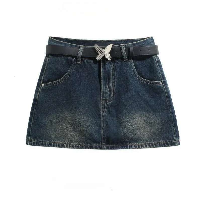 Gyaru Jeans Skirts for Women Mini High Waist Tight Sexy Wrap Aesthetic Korean Style New in Cheap Quality Woman Denim Skirt Short