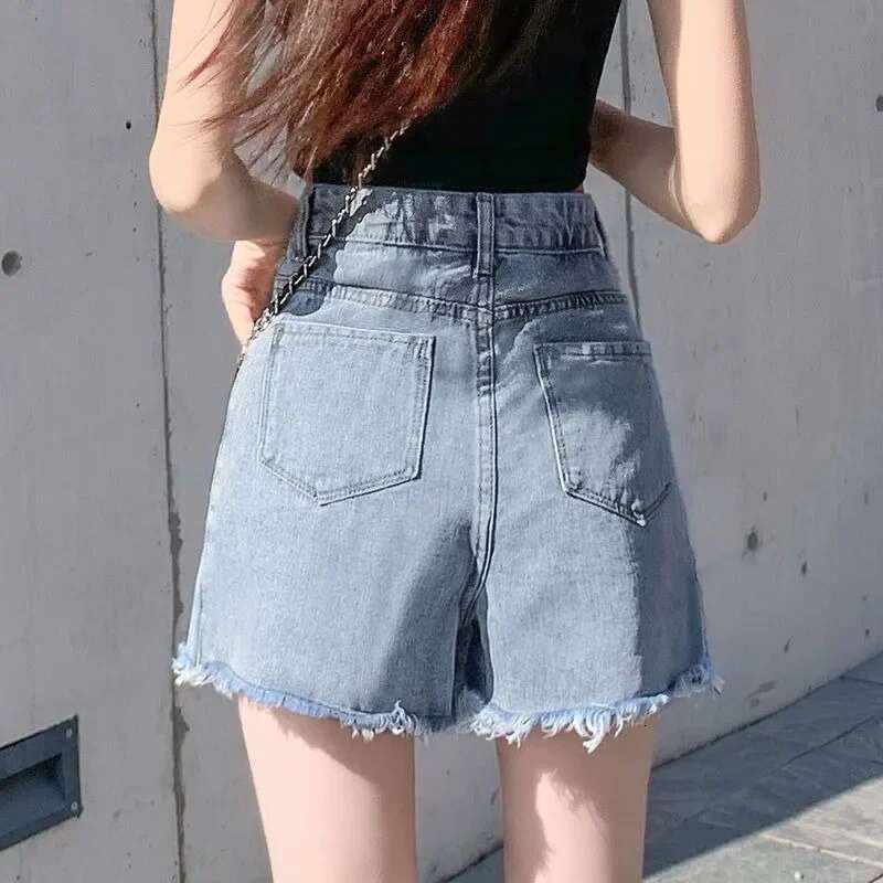 Womens Denim Skirt With Slit High Waist Female Jeans Skirts Premium Casual Streetwear New In Korean Style Y2k Vintage Aesthetic