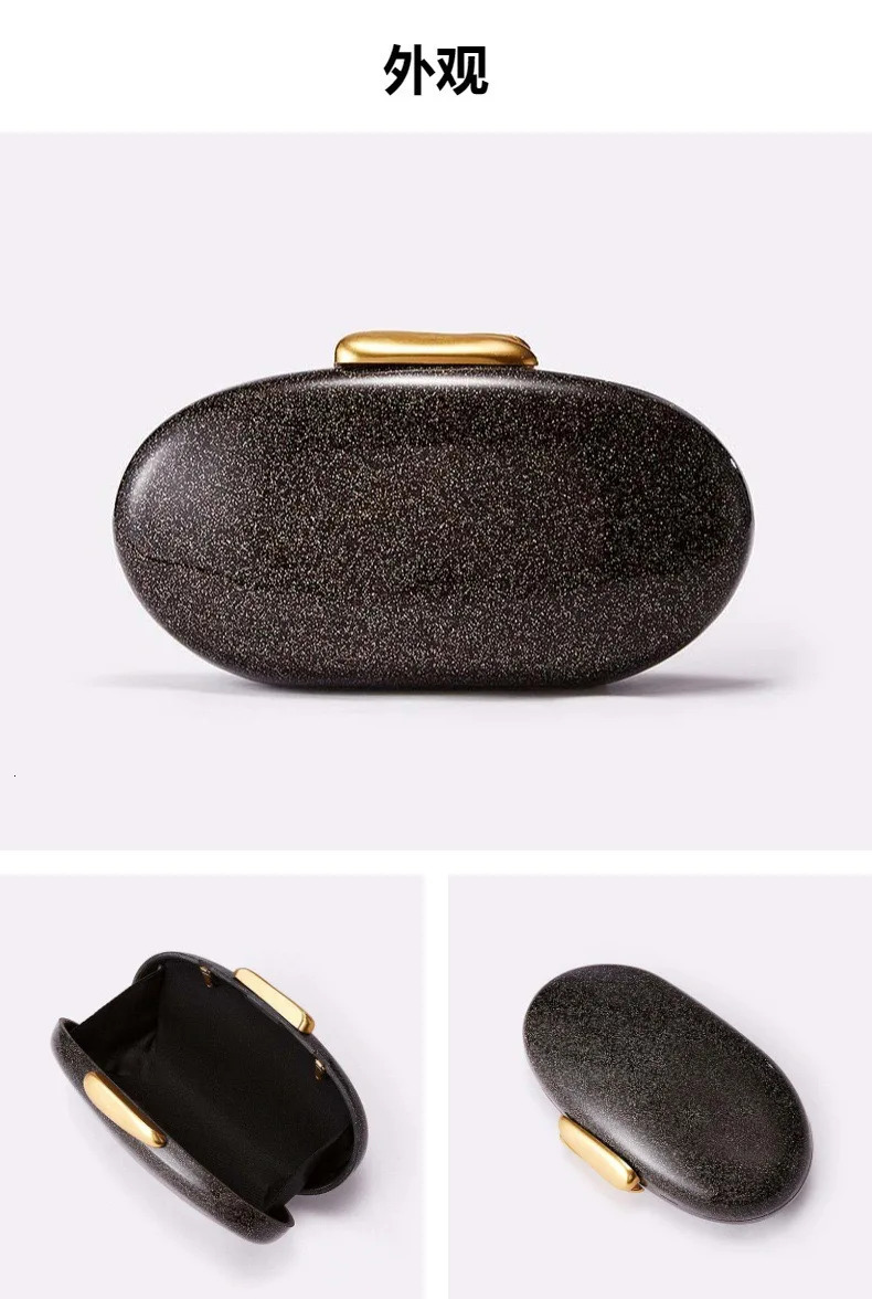 Designer Marble Texture Black Evening Bag Luxury Acrylic Clutch for Women Wedding Prom Party Perfect Gift Dating 250614