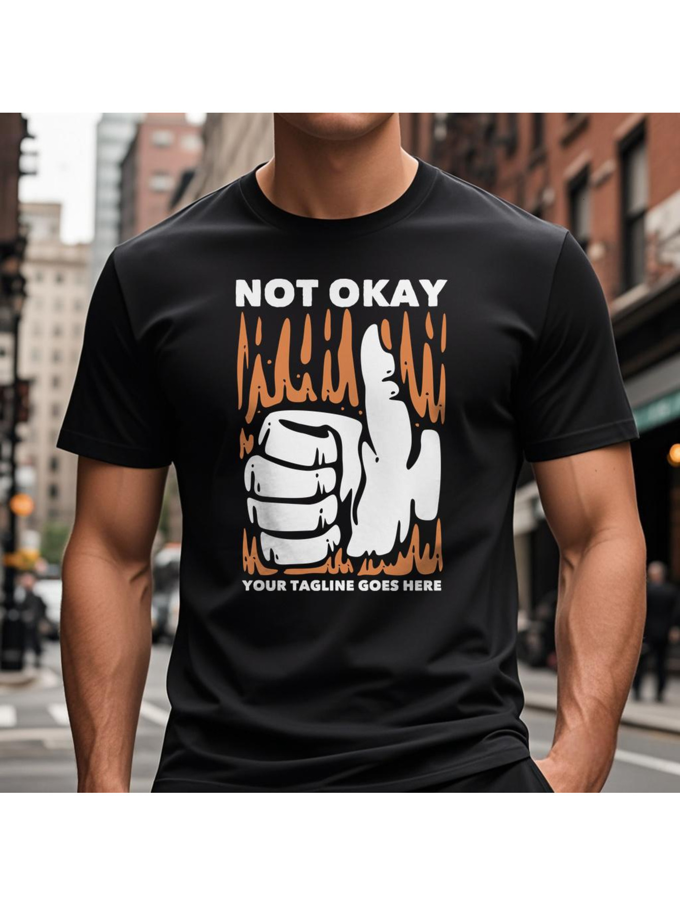 Dongdumaoyi Tiger T Shirts Short Sleeve Adult White Cotton 180G S-3Xl Black Text Men Round Collar 9790