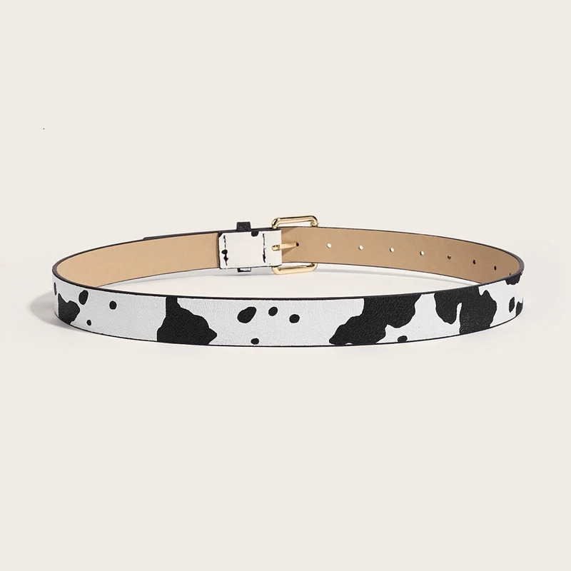 Womens Leopard Print Belt Cute Hip Hop Girls Jeans Accessories Girdle Goth Retro Pin Buckle Pu Waistband 250617