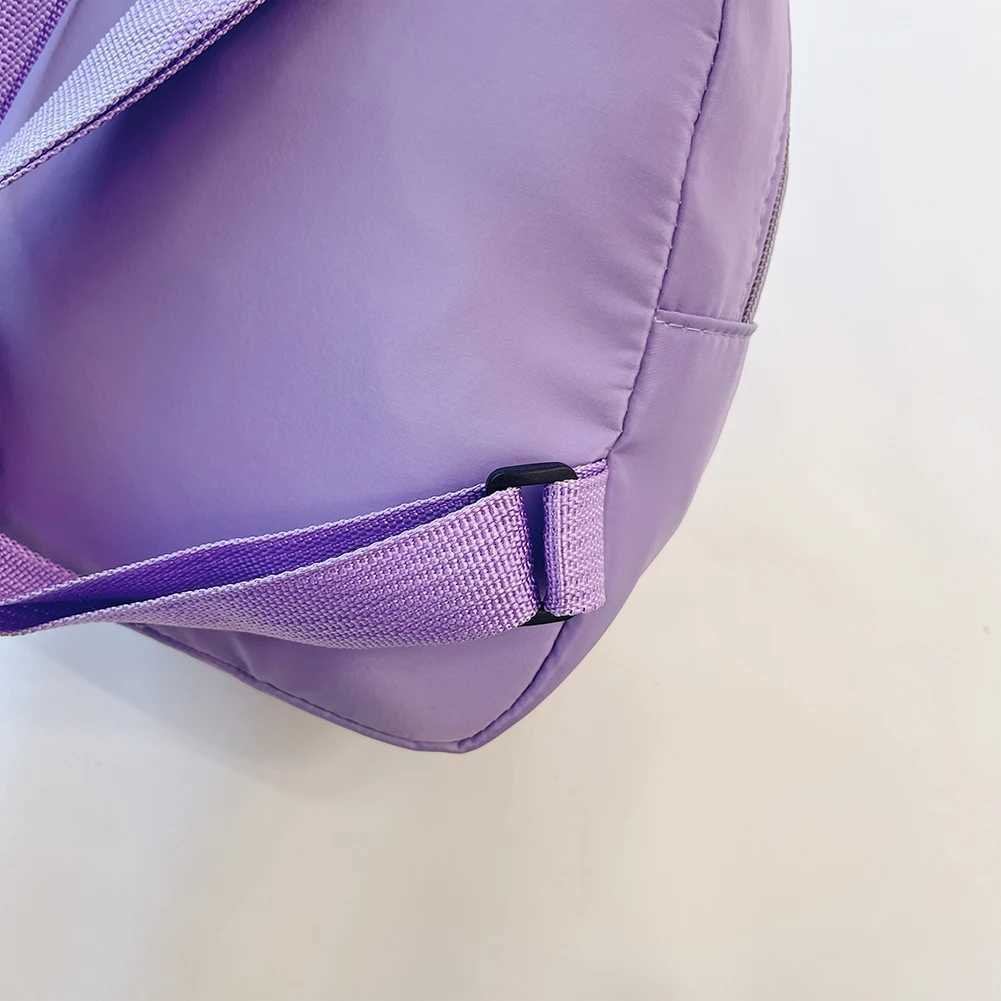 Women Backpack Solid Color Preppy Style Nylon School Travel Mini Rucksack Large Capacity Handbag Z250617