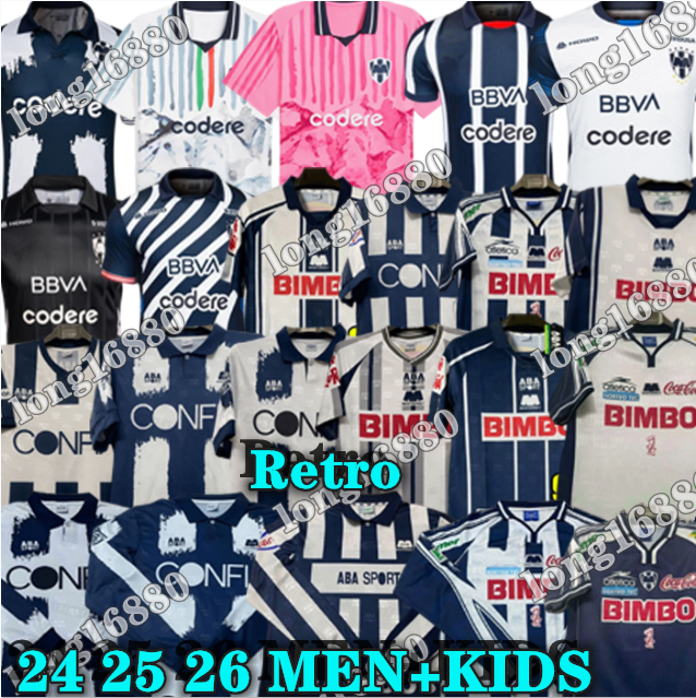 25 26 C.F. Monterrey rayados CORTIZO men Soccer Jerseys Sergio Ramos 2024 2025 2026 Liga MX BERTERAME retro 1993 94 95 96 97 98 99 00 02 03 CANALES men kids kit Football Shirt