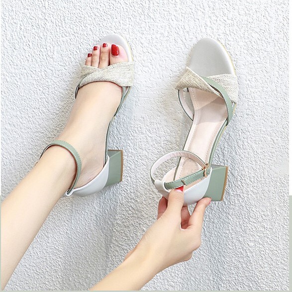Thick heeled women's sandals summer new multifunctional women's sandals fairy style shoes designer sandals women's slippers