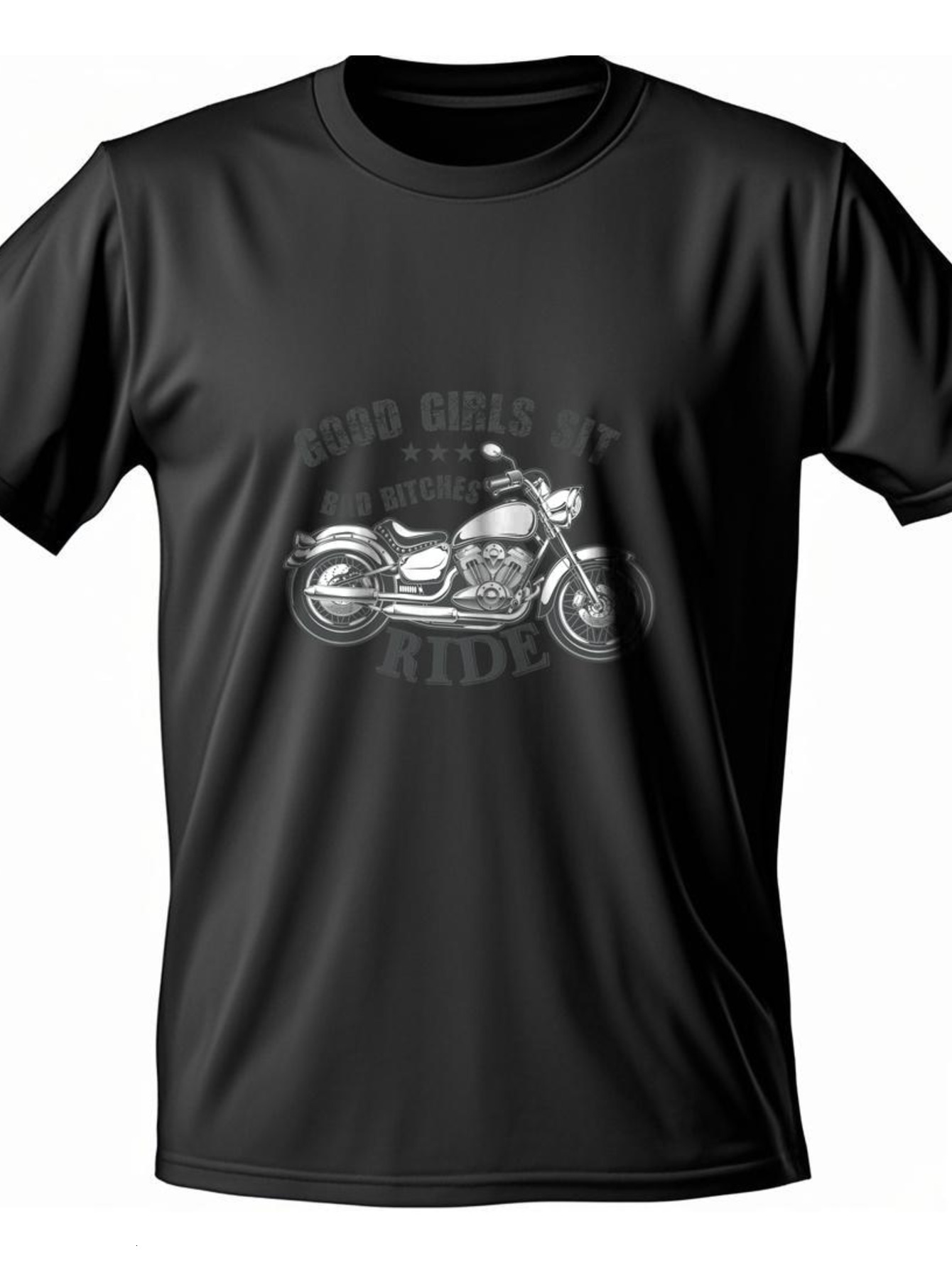 Dongdumaoyi Round Collar T Shirts White 180G Adult S-3Xl Text Motorcycle Cotton Men Black Short Sleeve baa4