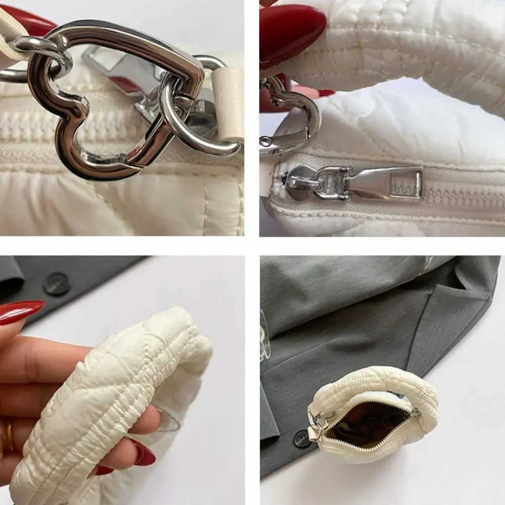 Fashion Solid Color Mini Pleated Cloud Bag Mini Handbag Sling Bag Pendant Hanging Quilted Card Bag Accessories Z250617