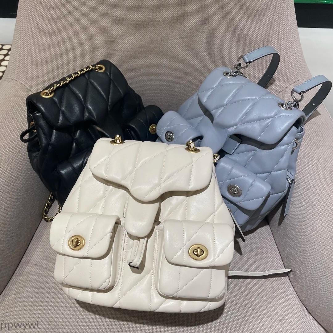 Classic Vintage Designer Chain Bag for Women New Quilted Tabby Backpack Tote Single Shoulder or Crossbody Style Perfect for Commute Casual Outings Vacation Travel