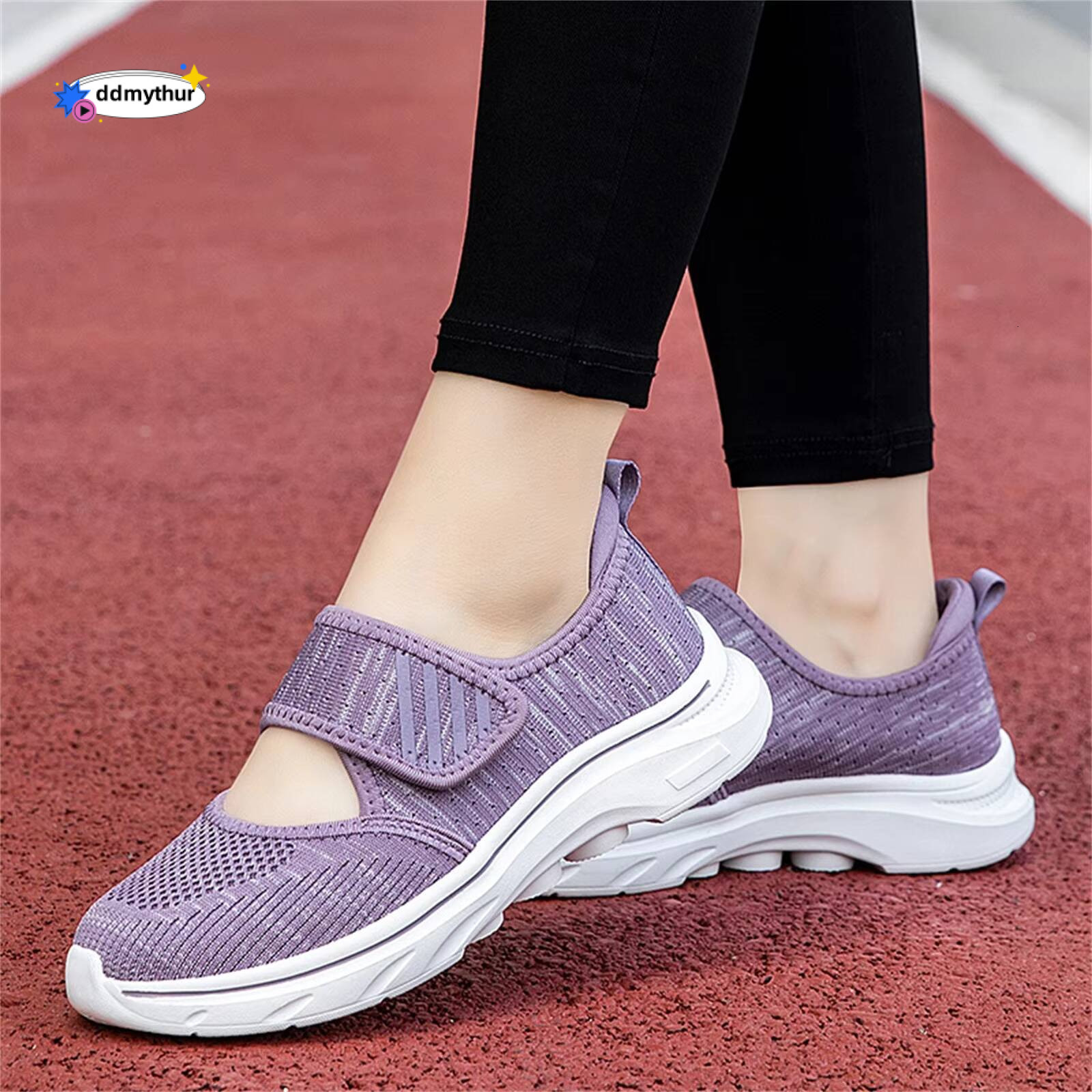 Woman 2024 Summer Hollow Loose Mother Women Soft Sole Light Breathable Old Casual Shoes High-Heeled Sandals ddmythur