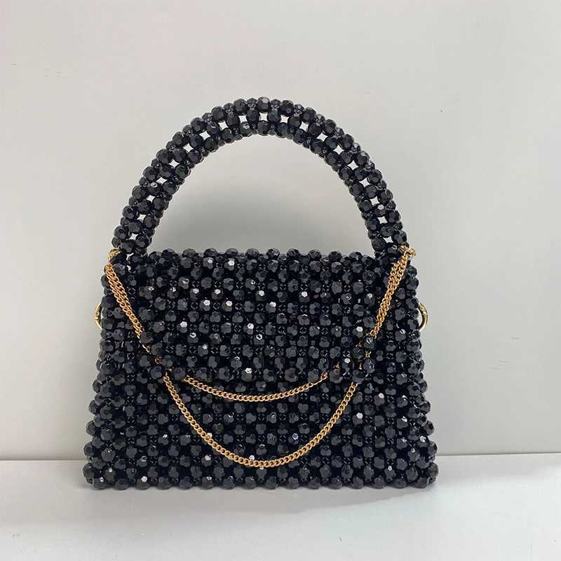 Solid Color Beaded Bag Portable Designer Handbags Purses Messenger Top-Handle Ladies Gift Exquisite Women Fashion DROPSHIPPING Z250617