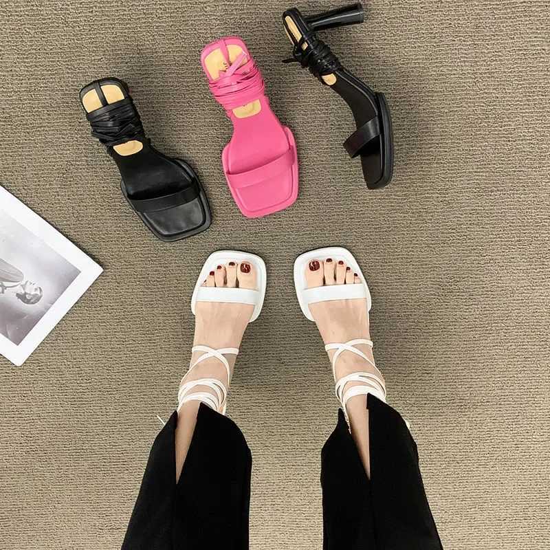 FAshion Strappy Super-high Heel Woman Shoes Daily Summer Korea Sandal on Sale 2025 Cheap Liquidation Sandals for Women Z250617