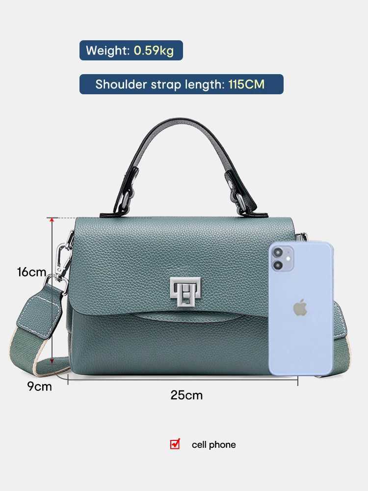 Zency Women Genuine Leather Top-handle Bag Envelope Bags Designer Shoulder Handbag Ladies Elegant Crossbody For Ladies Z250617