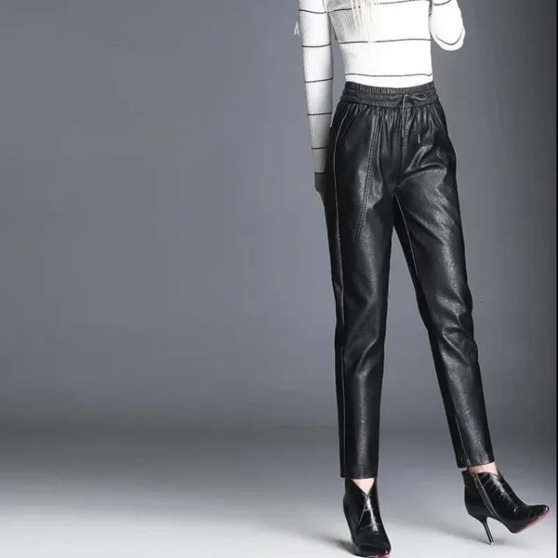 Elastic Waist Womens Pants Trends 2025 Female Trousers Pencil Original One Size Autumn Classic High Quality Casual Vintage G