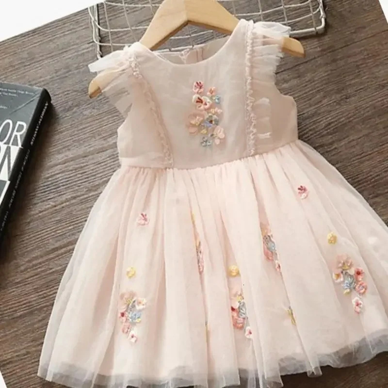 Girls Baby Summer Tutu Dress Fashion Lace Lolita Birthday Party Dresses Girl Kids Princess Vestidos Children Clothes 250617