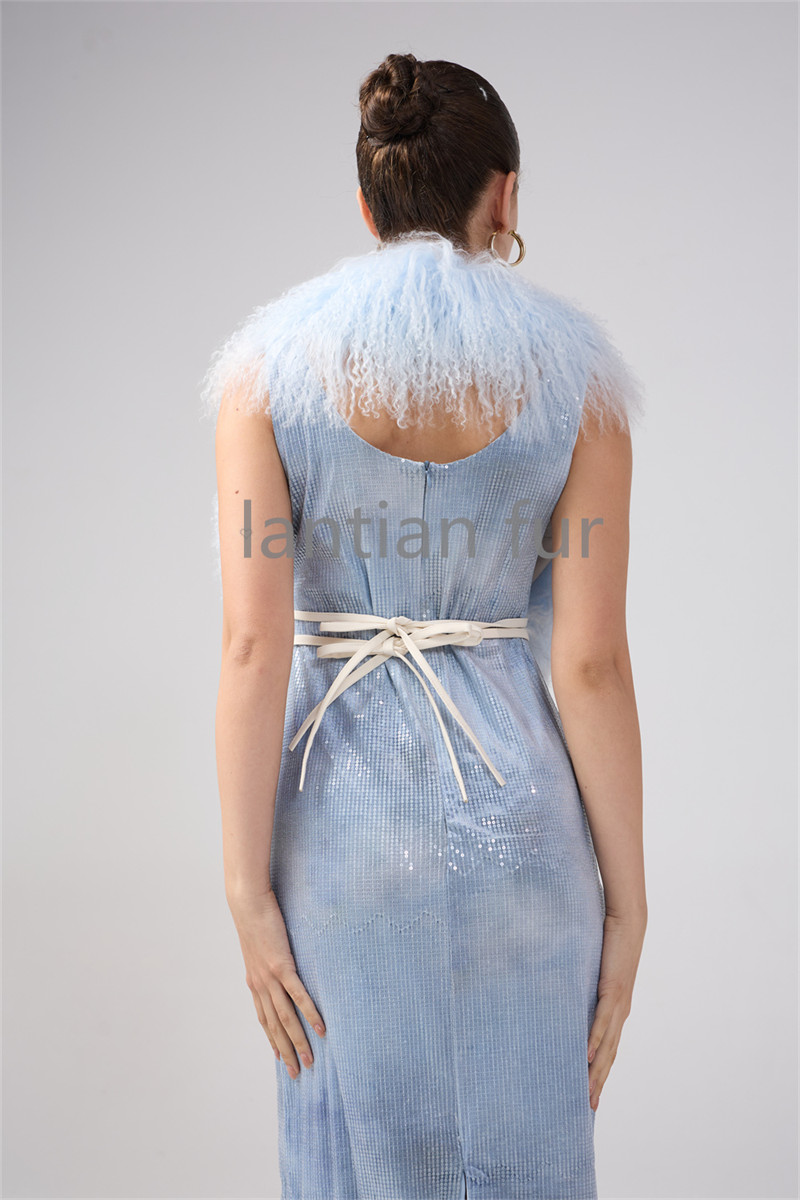 Weird Puss Sexy Furry Mongolian Fur Tank Tops Women Backless Sexy Midnight Cardigan Autumn Hipster Wild Basic Streetwear Halter Furs Y2K Tops
