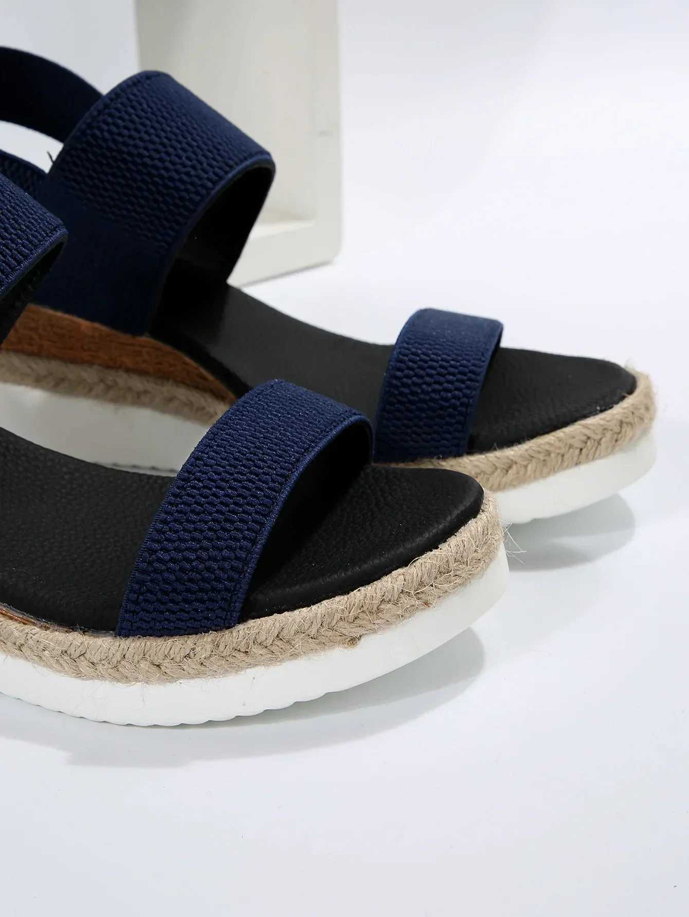 Plus Size 36-43 Womens Sandals Summer Casual Shoes for Women Comfortable Non-slip Walking Slip on Elastic Fabric Female Shoes Z250617