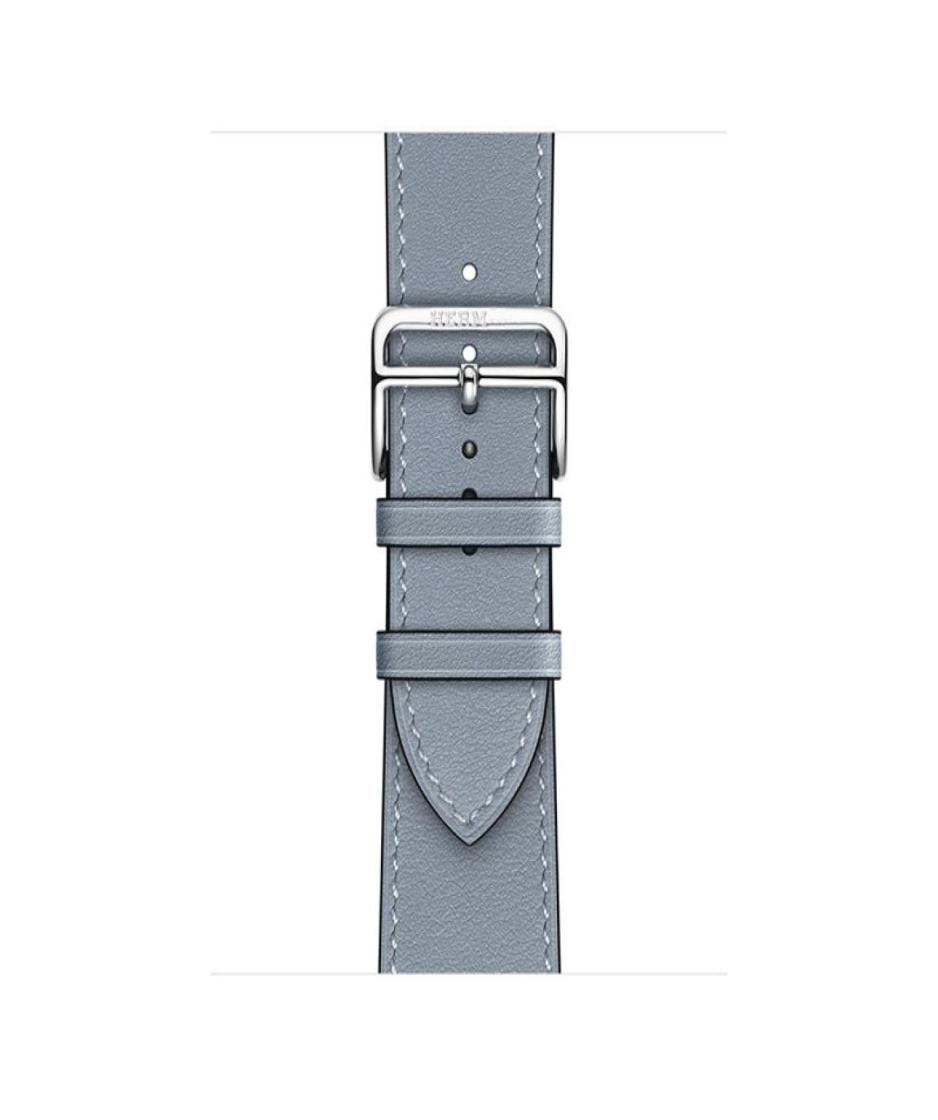 Watch Bands for iwatch 1 2 3 4 5 6 Fashion Letter H Pure Color Luxury Genuine Leather Watchband Replacement Wrist Band Straps sapeee8277327