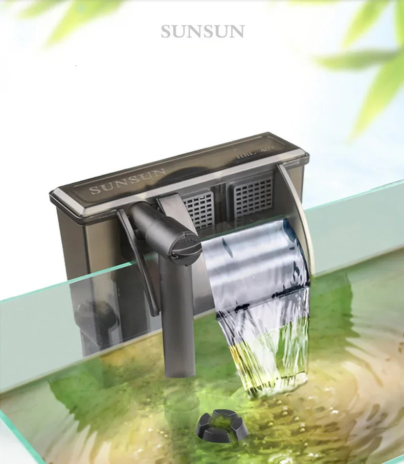 SUNSUN HBL Series Hang on Up Waterfall Filter Water Pumps Hanging External Pump for 15-120L Aquarium Fish Turtle Tank Skimmer 250613