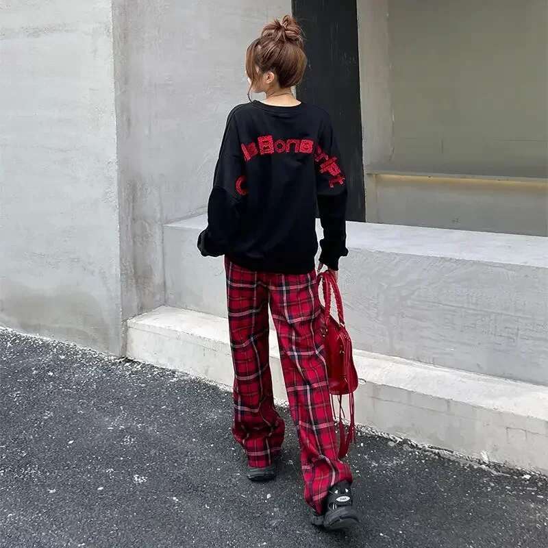 Pants for Women With Pockets Korean Fashion Autumn Winter Woman Trousers Aesthetic High Quality Elastic Chic and Elegant Slacks