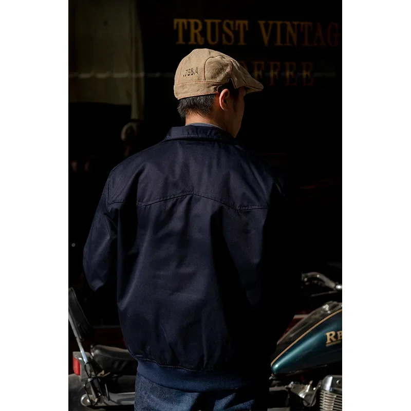 Waterproof Vintage Jacket Noman Dragon American Style Workwear Harington Coat Punk Motorcycle Jacket Trendy For Men Spring Autum 250617