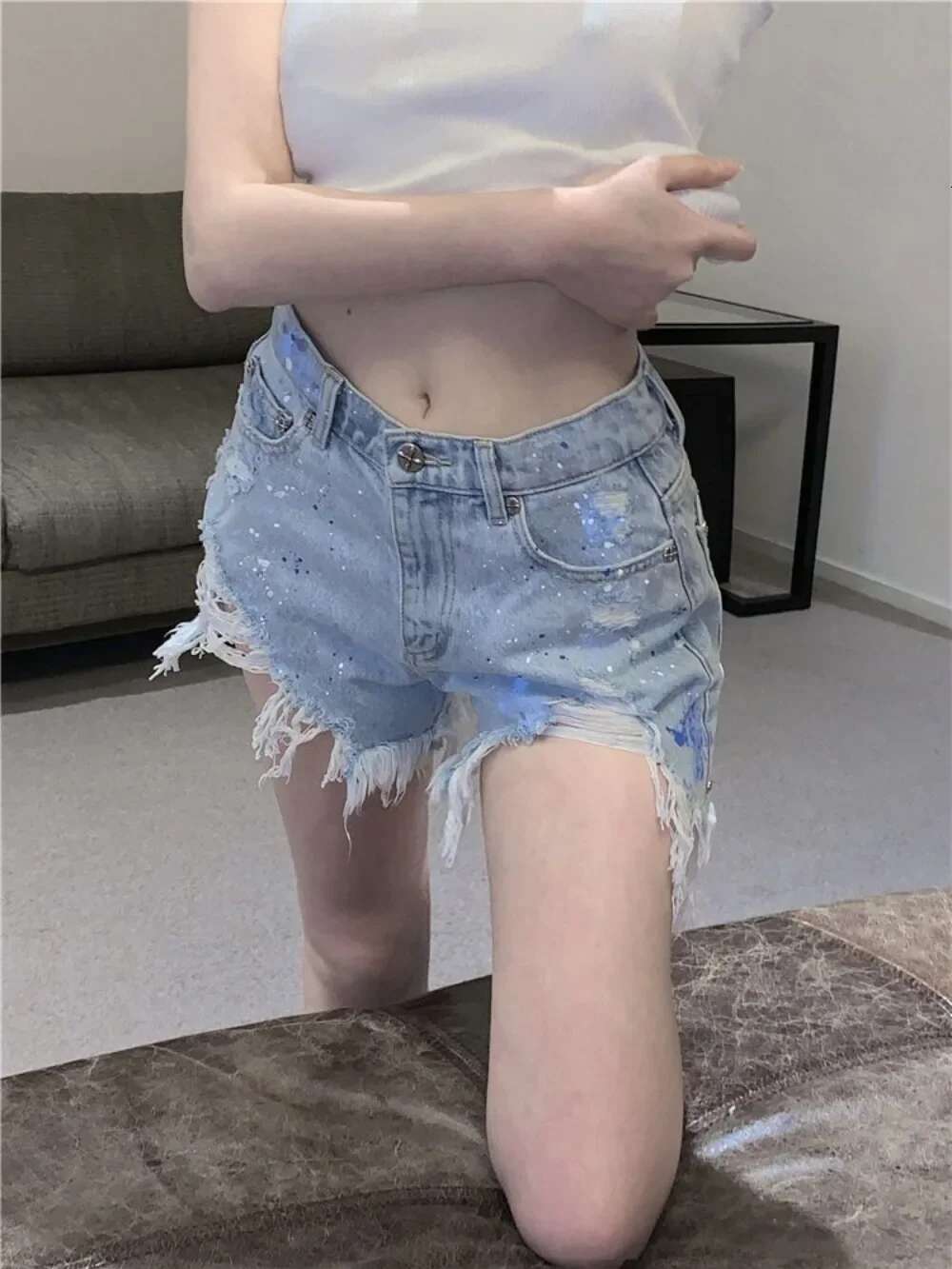 Loose With Waist Pocket Short Jean Pants Woman Designer Low Price Classic Y2k Harajuku Jorts Hot Stretchy Denim Shorts for Women