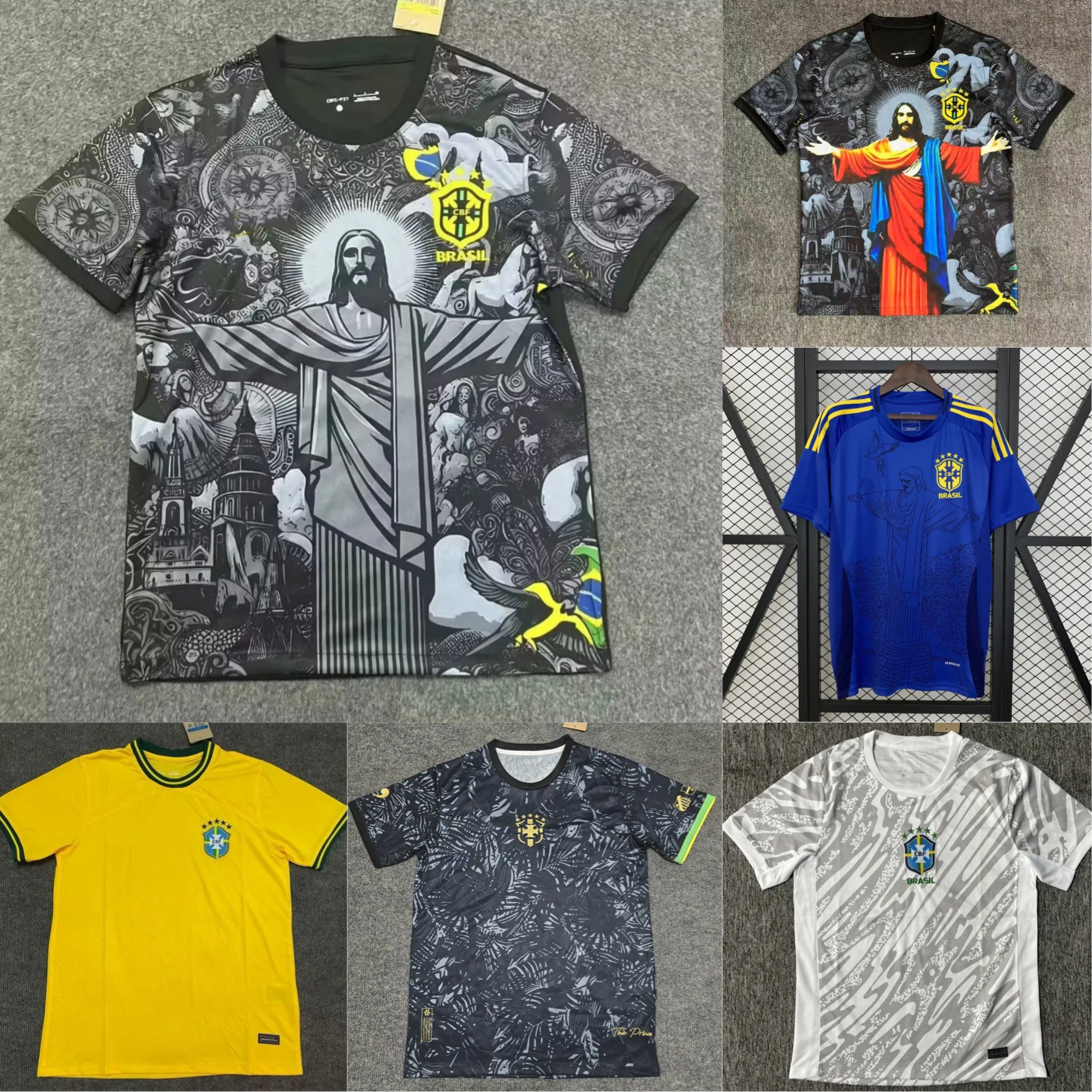 Men's Tracksuits 2025 Summer Brazilian Goddess Special Edition Short-sleeved Football Jersey For Men And Women Quick Dry Breathable