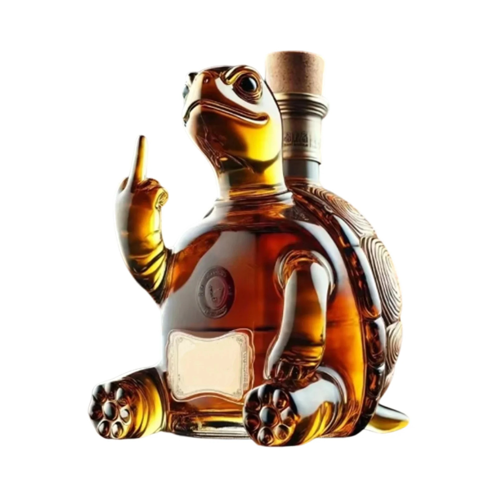 3D Middle Finger Turtle Whiskey Decanter Turtle Whiskey Wine Glass Bottle For Bar Office Home Decor Unique Wine Decanter 250617