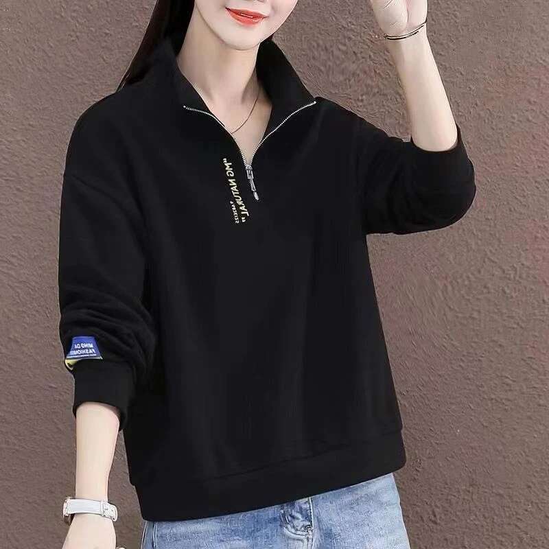 Red Pullovers Full Zip Up Woman Clothing with Zipper Womens Sweatshirt High Quality Trend Novelty Top Dropshiping New in 2000s