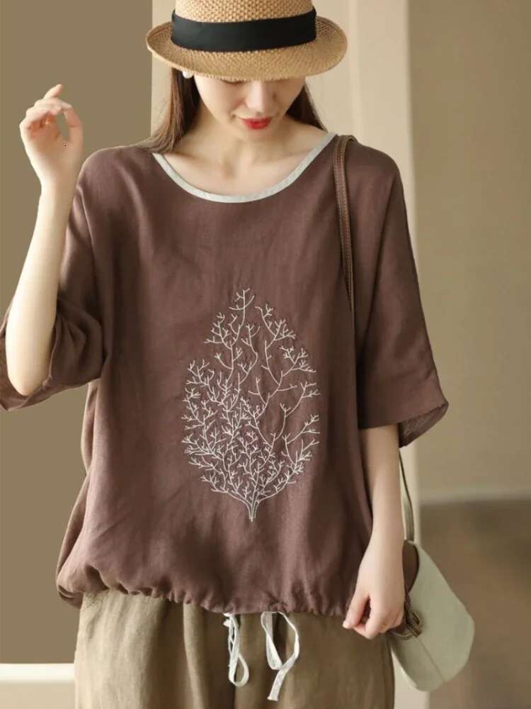 T Shirt for Women Summer Outfit Cotton Tops Woman Plain Baggy Kpop Basic Goth Y2k Fashion Korea Japanese Vintage Clearance Sale