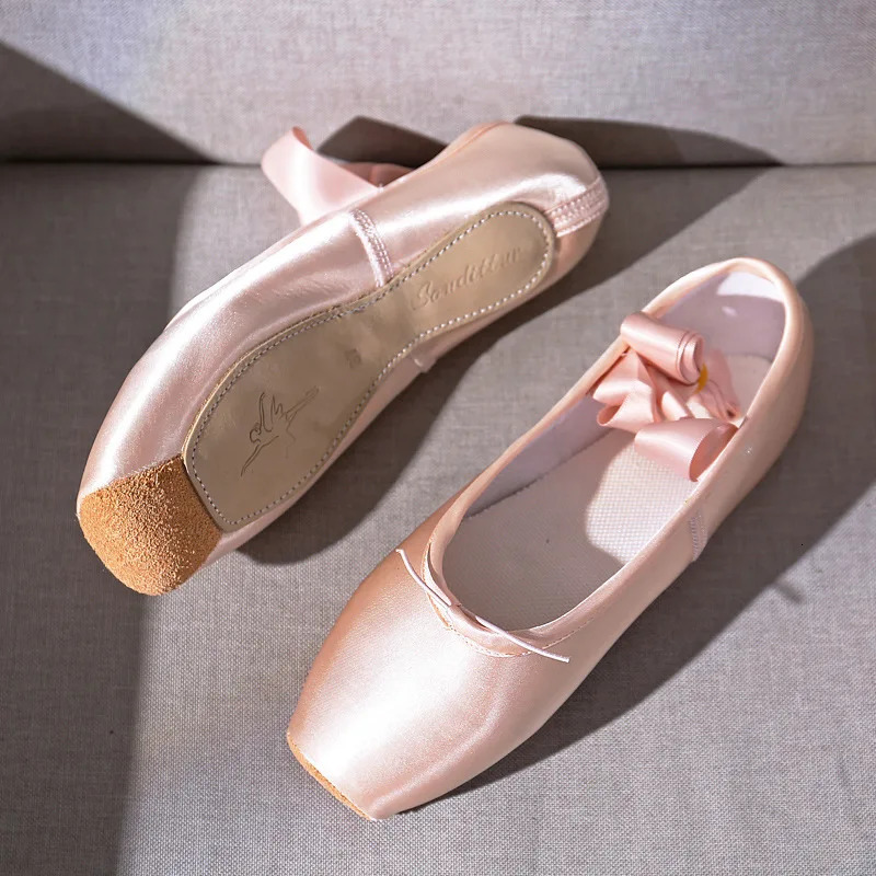 Women Professional Ballet Dance Shoes Child and Adult Ballet Pointe Dance Shoes with Ribbons Shoes Woman Zapatos Mujer Sneakers 250613